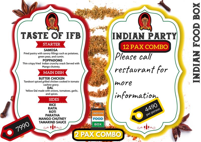 A4 Taste of Indian Food Box English (1) at Indian Food Box in Iceland